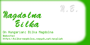 magdolna bilka business card